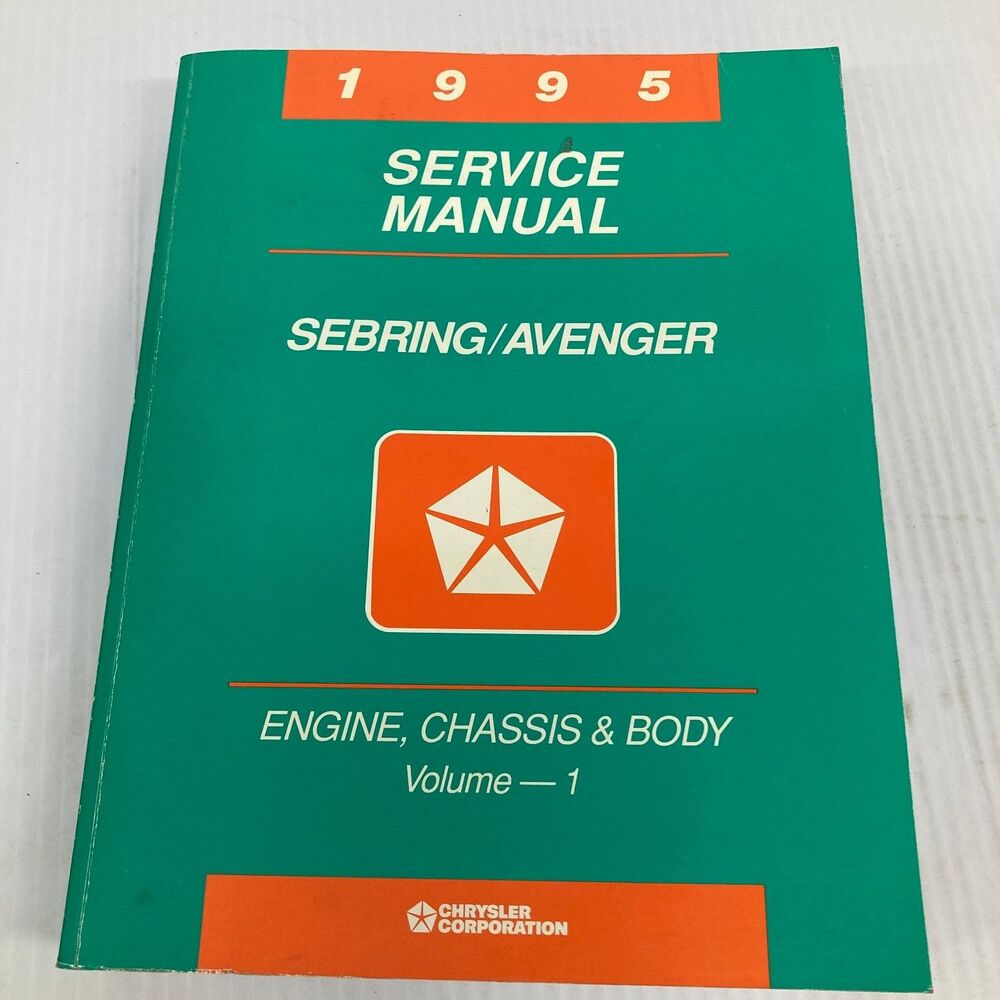 Chrysler Sebring Avenger Service Manual 1995 Volume 1
